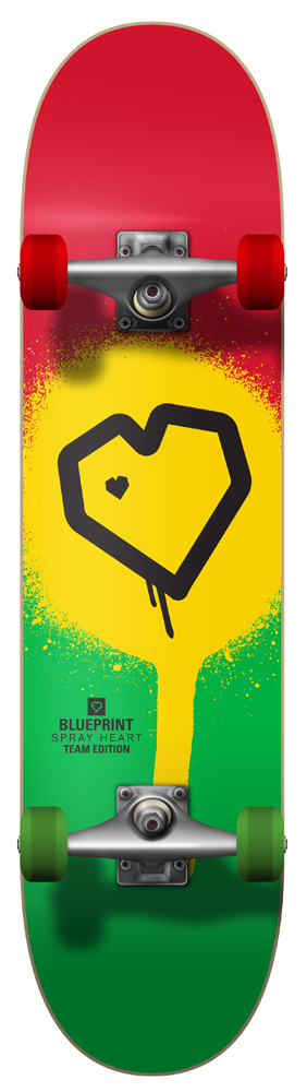 Blueprint Komplettboard Spray Heart Rasta 8,00