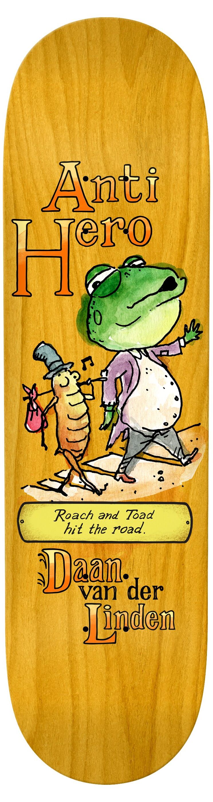 Anti Hero Skateboard Deck Daan Roach And Toad 8.28 Anti Hero Skateboard Deck Daan Roach And Toad 8.28