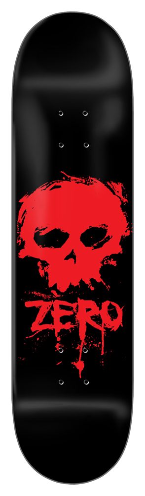 Zero Skateboard Deck Team Blood Skull (Matte) 8,25