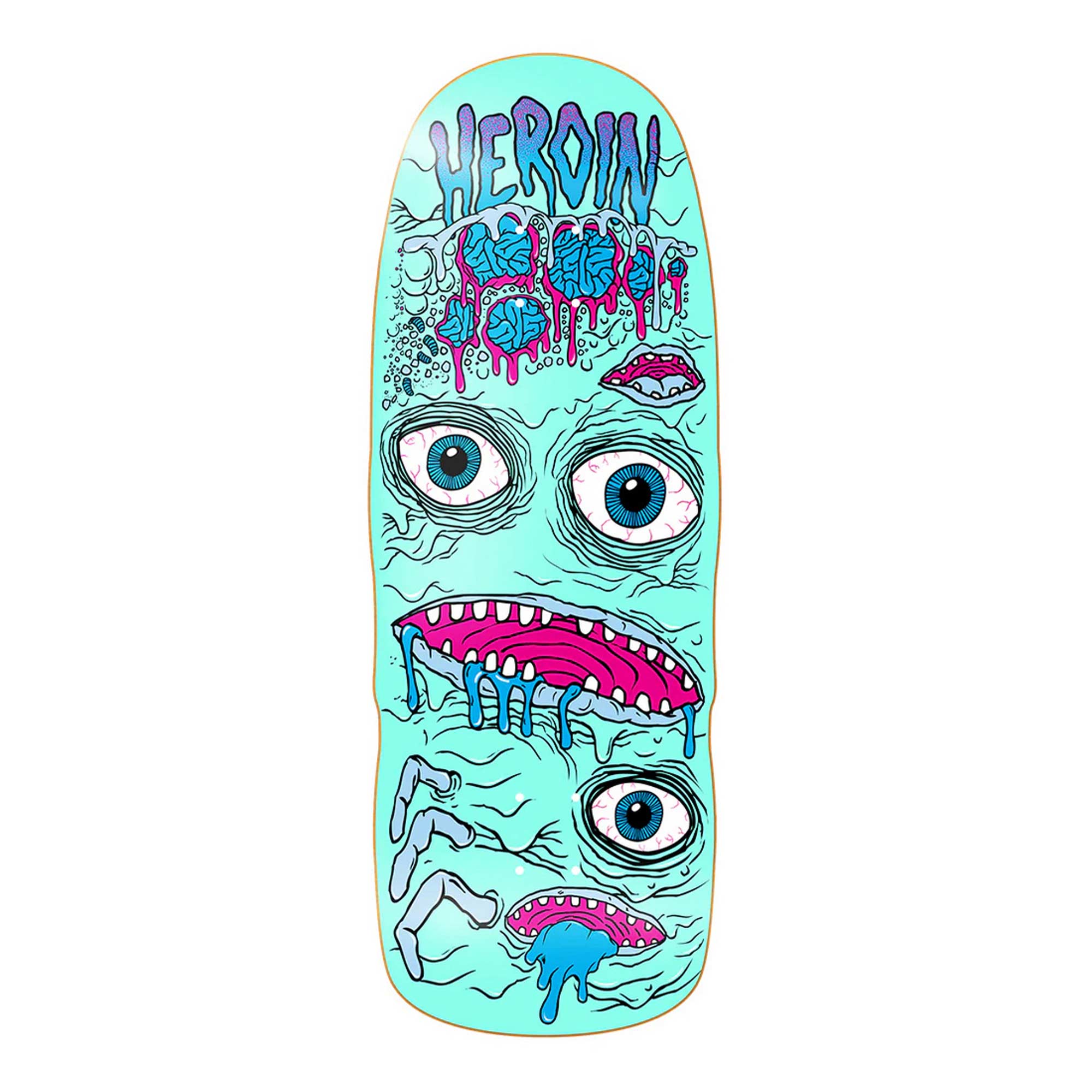 HEROIN Deck MUTATOR MINI 10.5, teal 10.5