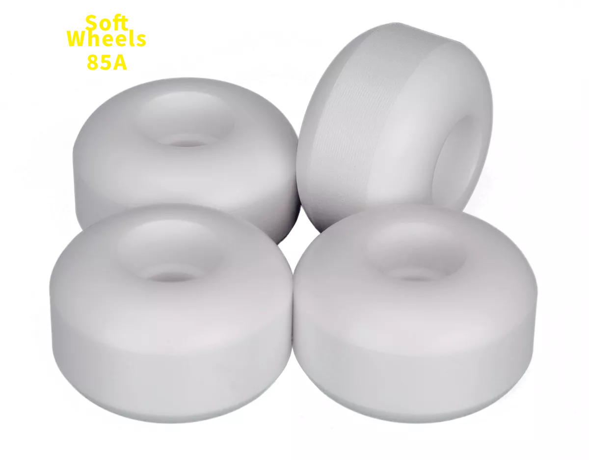 Blank skateboard wheels Soft White 52mm 85A Blank skateboard wheels Soft White 52mm 85A