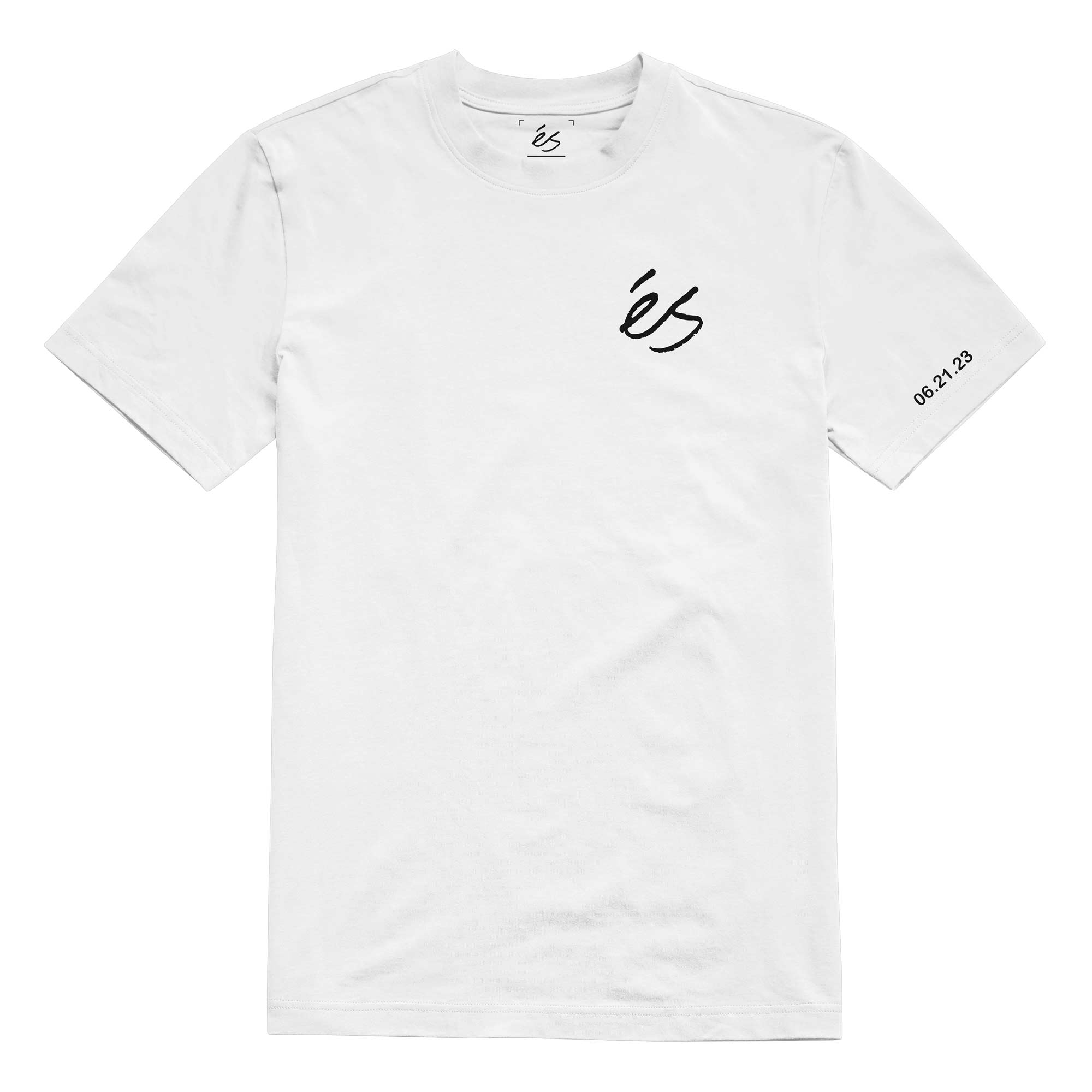 eS SKB T-Shirt GO SKATE blanc