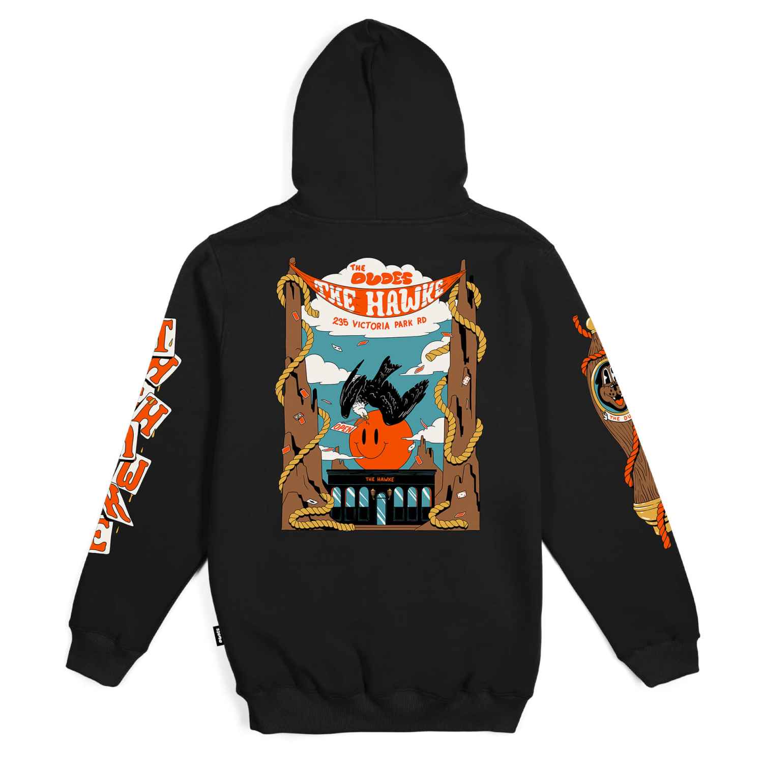 The Dudes Hawke Seasonal Hoodie - black The Dudes Hawke Seasonal Hoodie - black XXXL