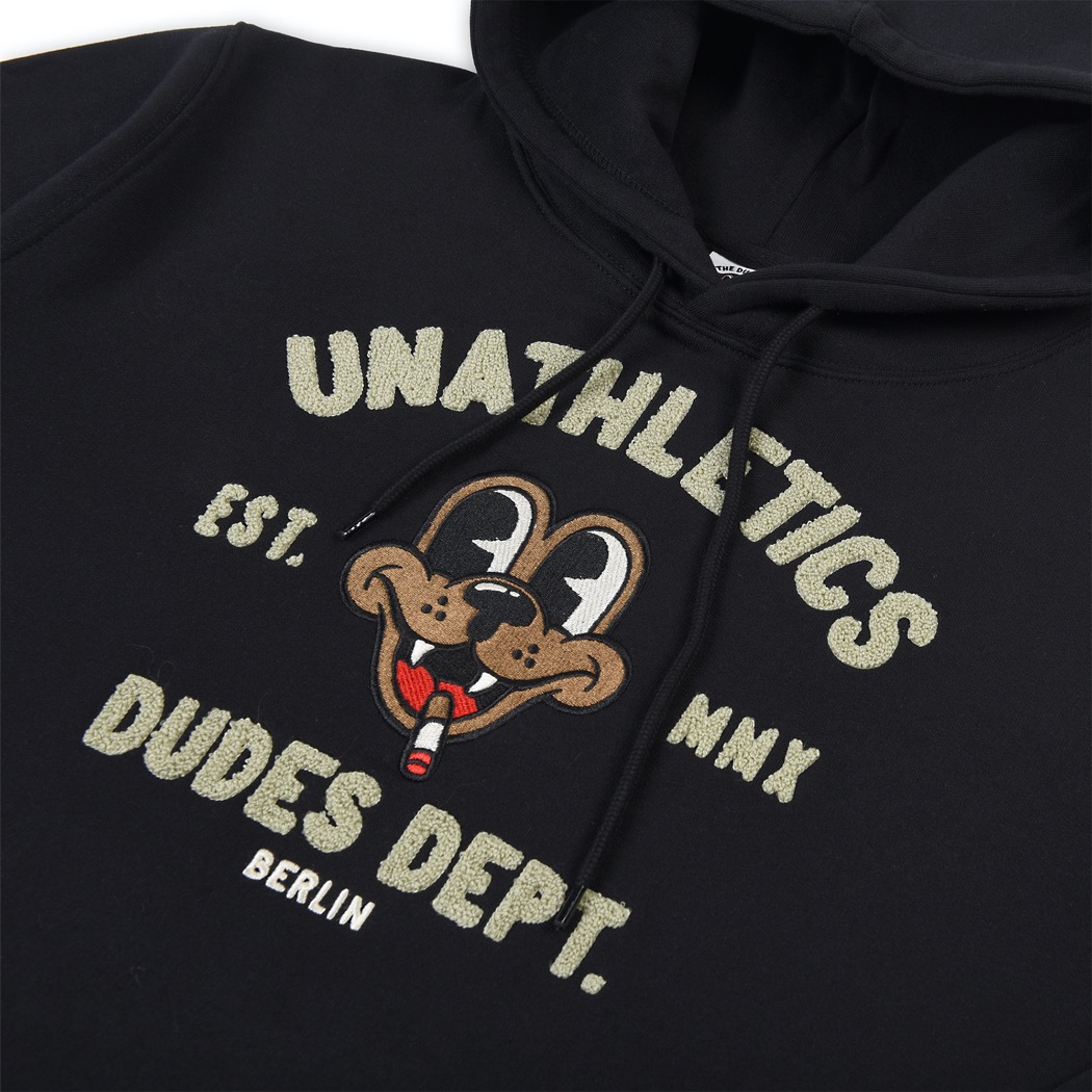 The Dudes Unathletics Dept. Hoody - noir The Dudes Unathletics Dept. Hoody - noir
