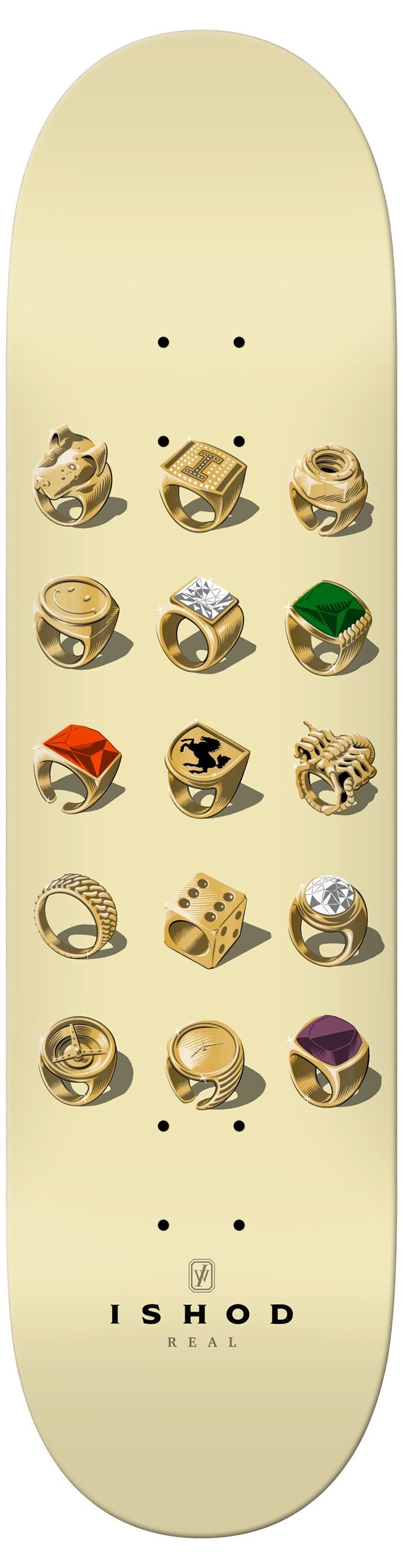 Real Skateboard Deck Ishod Jeweler 8.3 Slick 8,30