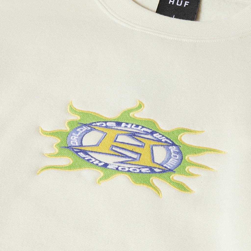 HUF Fire Pullover - bone XXL