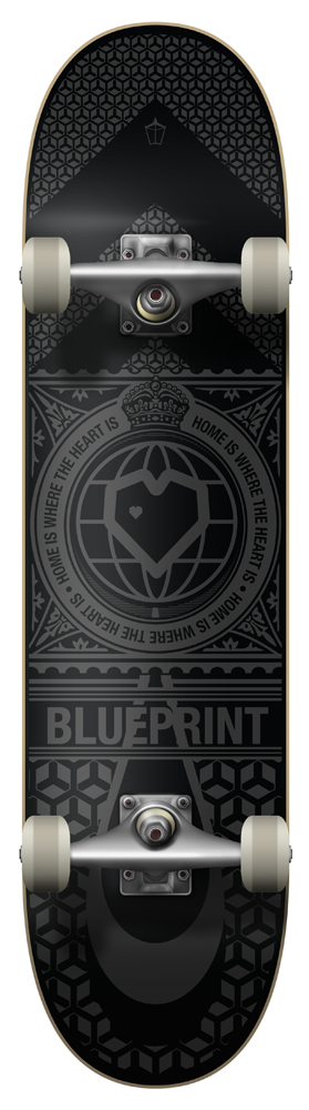 10314023-1 Blueprint Komplettboard Home Heart Black/Black 7,75