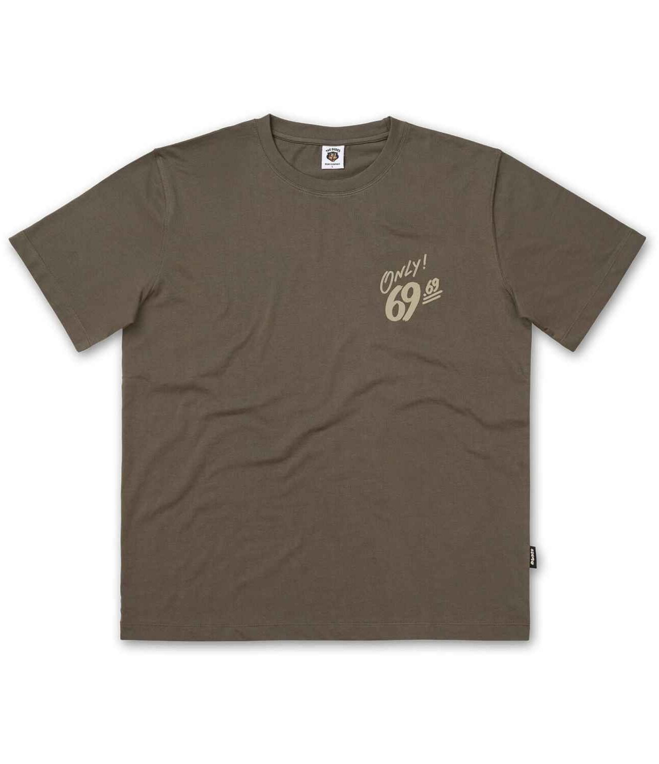 10013622-2 The Dudes Sweat Dreams T-Shirt - khaki