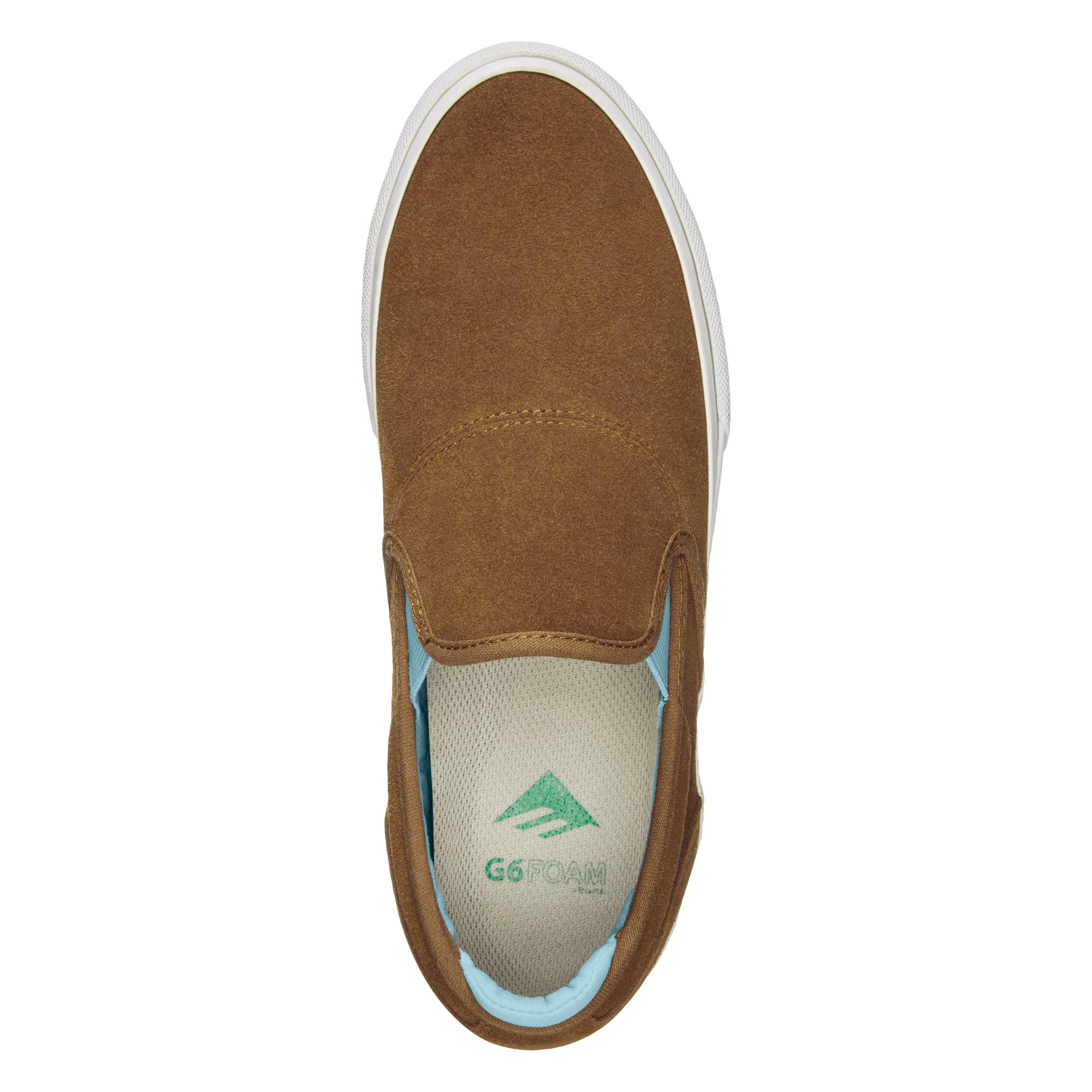 EMERICA Shoe WINO G6 SLIP-ON bro/blu, brown/blue 10½