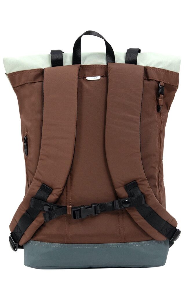 Doughnut Christopher Go Wild Series Rolltop Rucksack - grey x brown Doughnut Christopher Go Wild Series Rolltop Rucksack - grey x brown