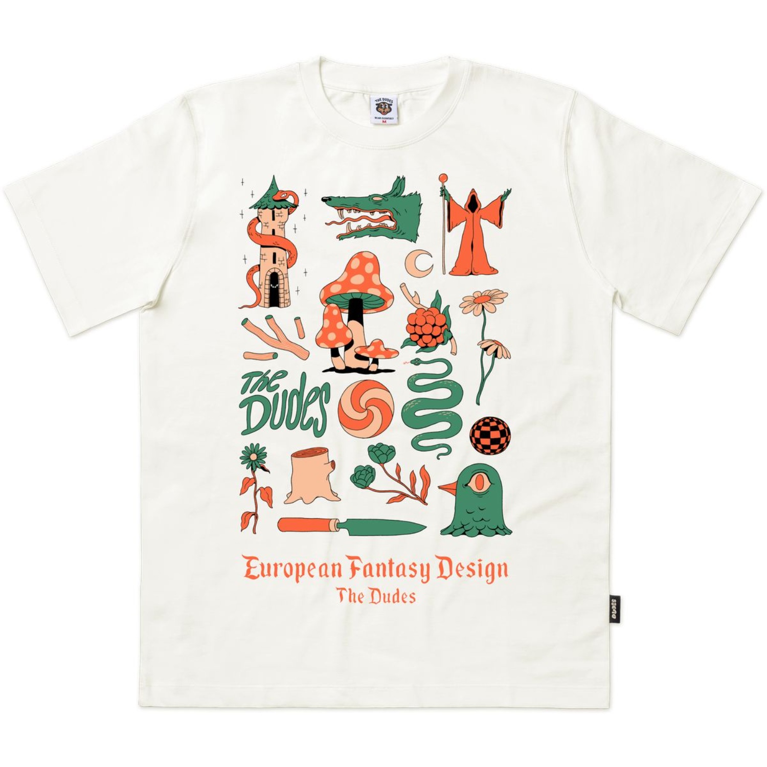 The Dudes European Fantasy Design Classic T-Shirt - off-white The Dudes European Fantasy Design Classic T-Shirt - off-white XXXL