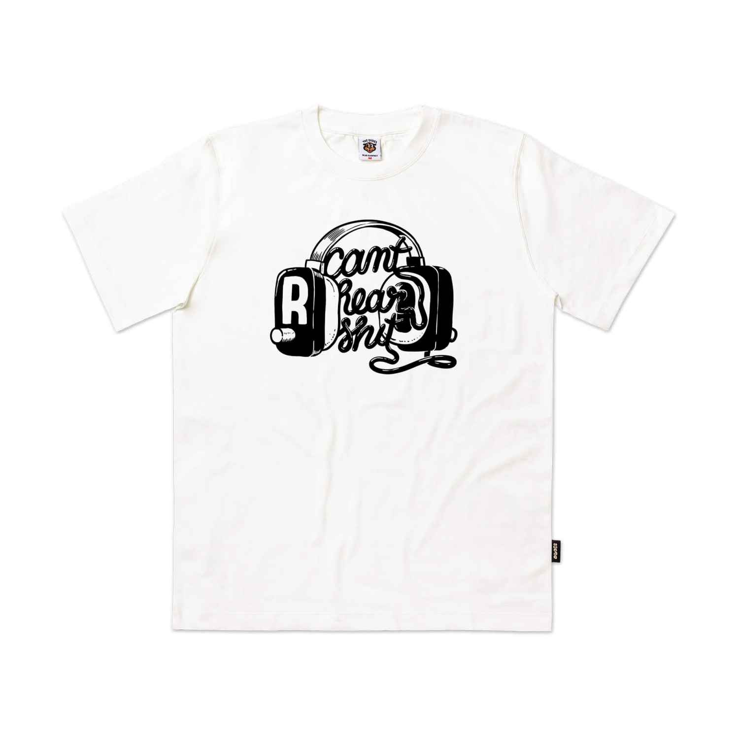 10001601-1 The Dudes Cant Hear Seasonal T-Shirt - white