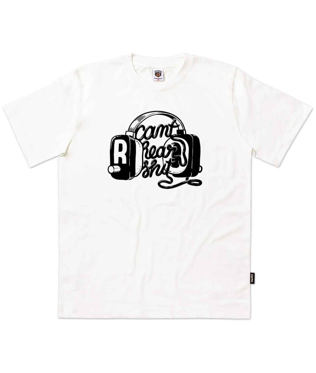 10001601-1 The Dudes Cant Hear Seasonal T-Shirt - white