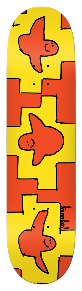 Krooked Skateboard Deck Team PP Trio 8,06