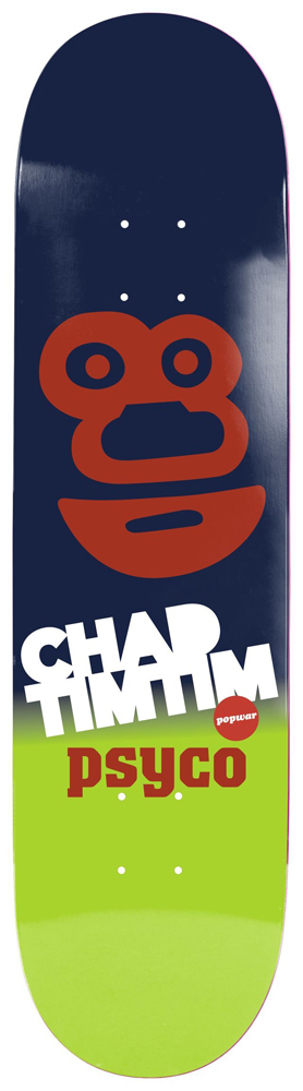 Popwar Skateboard Deck C. Tim Tim Psyco 8,50 Popwar Skateboard Deck C. Tim Tim Psyco 8,50