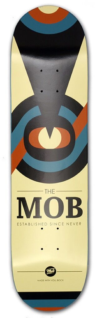 MOB Skateboards Eyechart Deck - 8.0 MOB Skateboards Eyechart Deck - 8.0