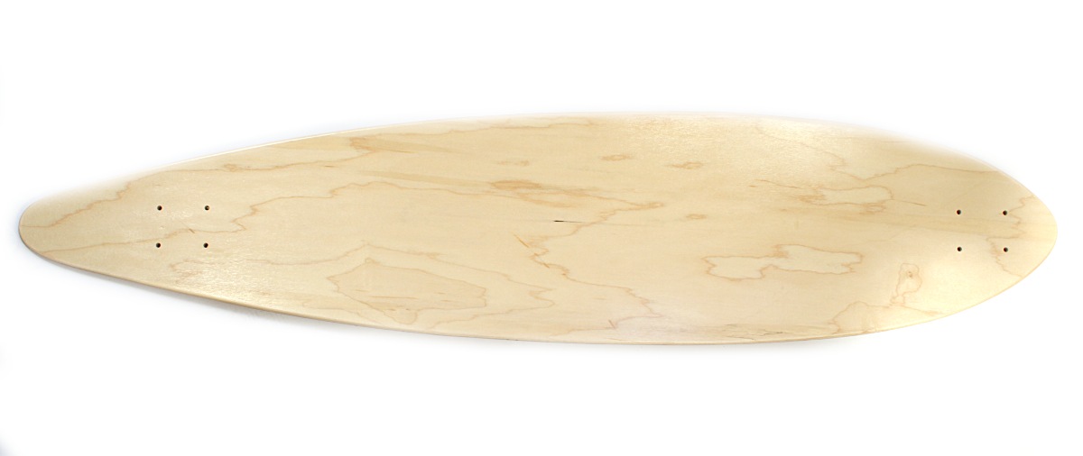 Blank Longboard-Deck Pintail nature 10.0x46.0