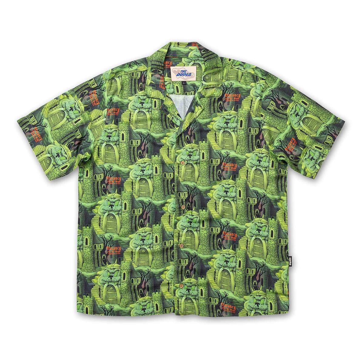 The Dudes Citadelic Green Hawaiian Shirt - Multicolor XS The Dudes Citadelic Green Hawaiian Shirt - Multicolor XXXL