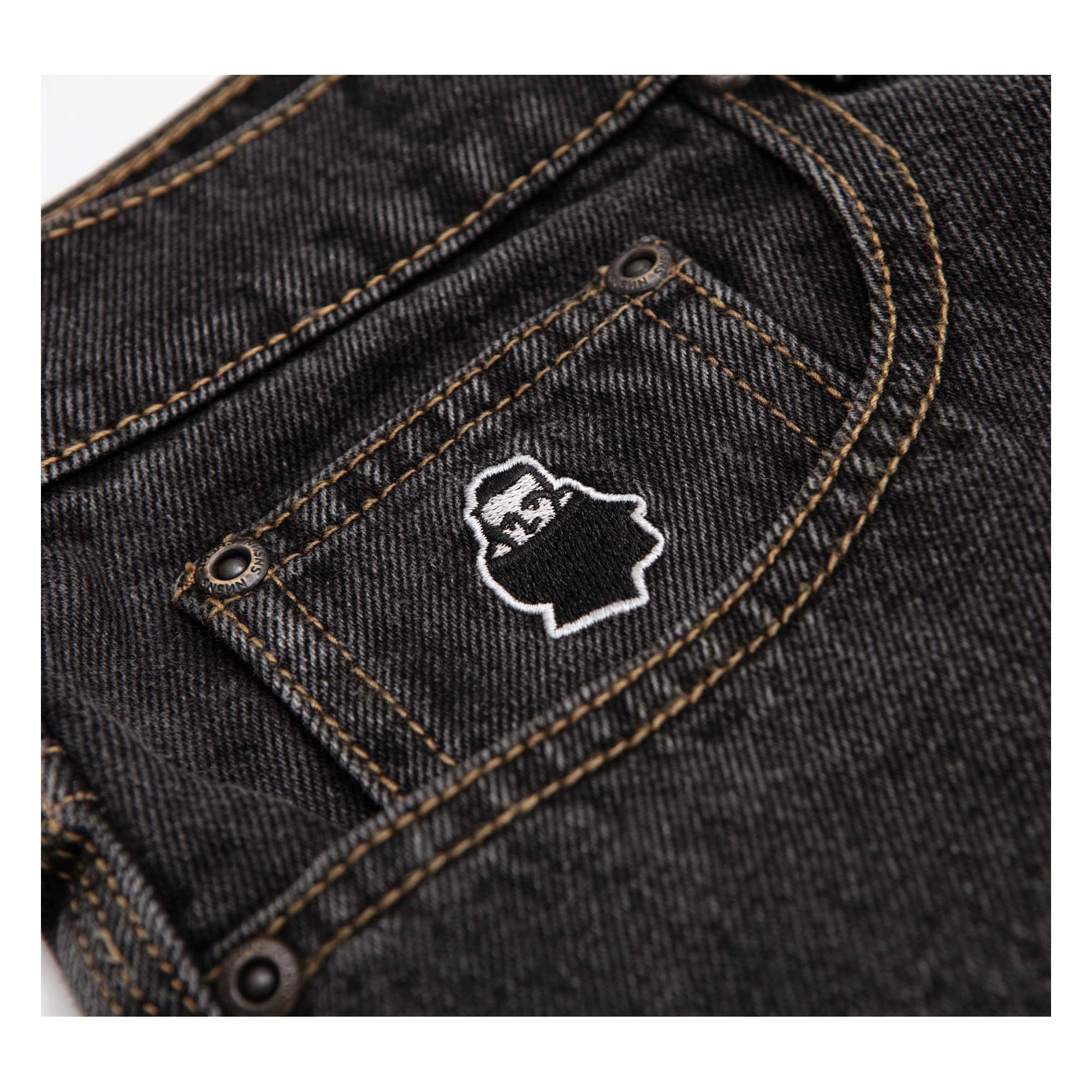 NNSNS Pant BIGGERFOOT DENIM, washed black 24/30