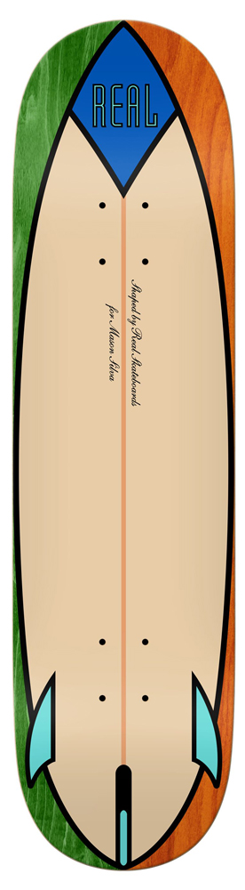 Real Skateboard Deck Silva Speed Egg 8,28
