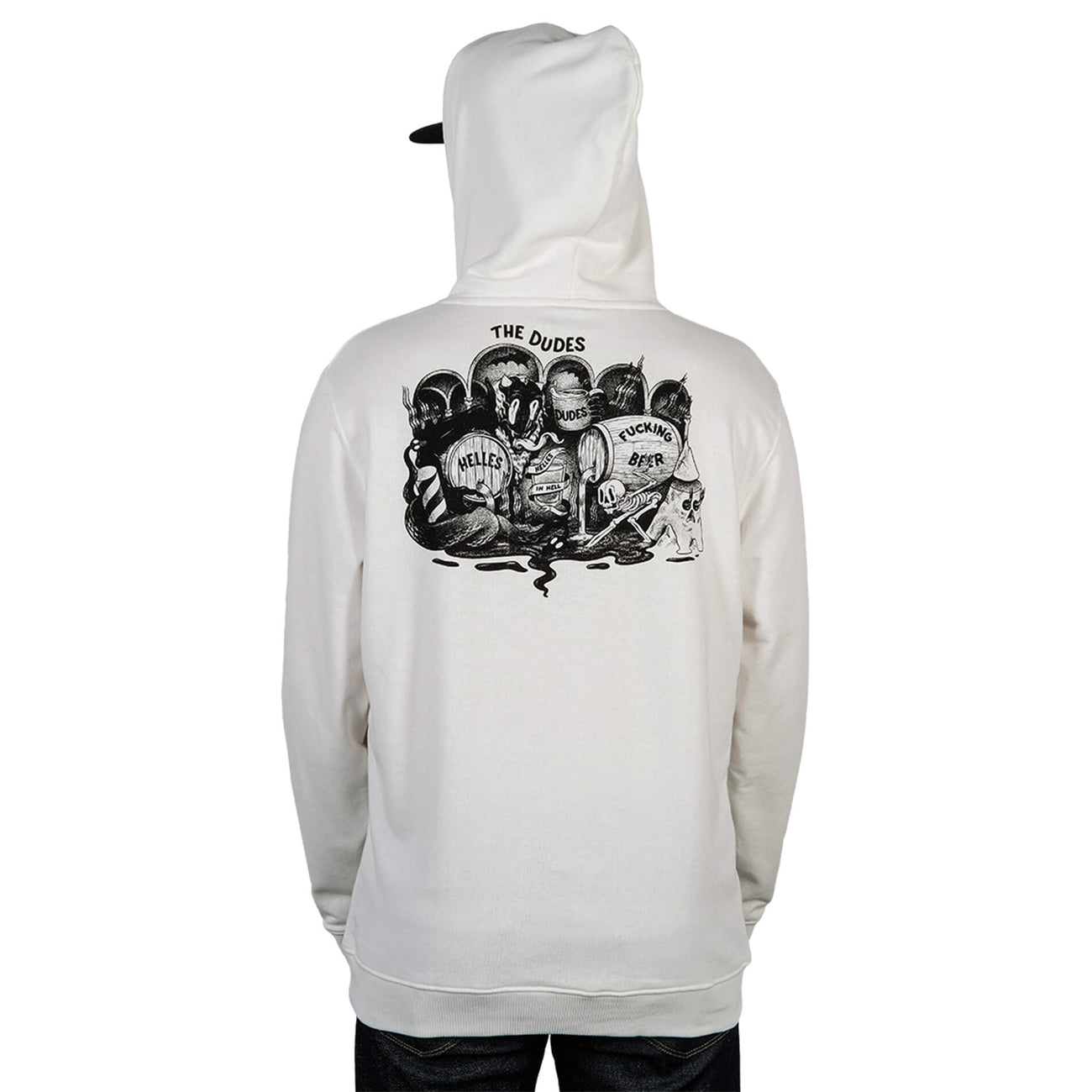 The Dudes Helles In Hell Hoody - off-white The Dudes Helles In Hell Hoody - off-white XXXL