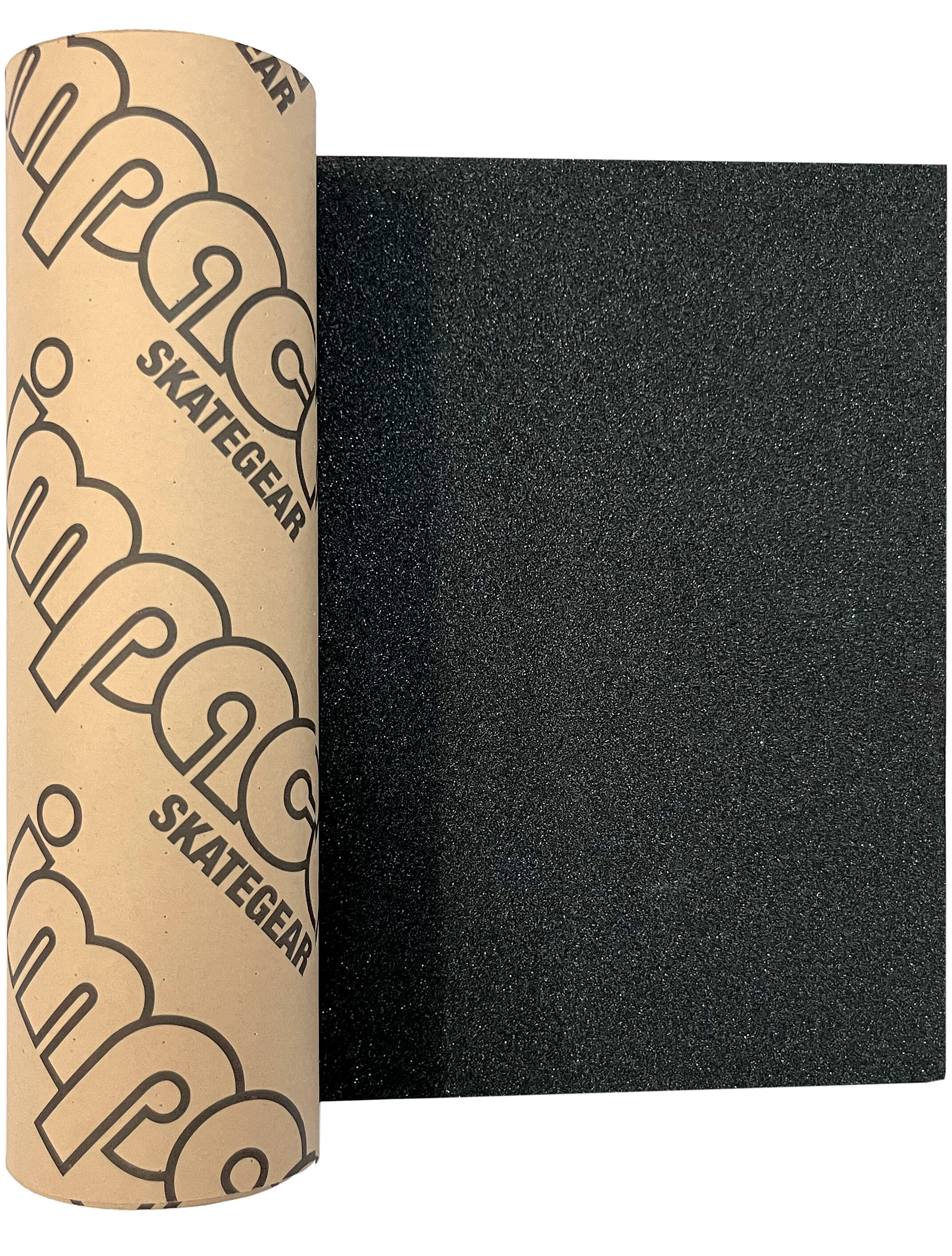 Impact Skategear Griptape-Rolle - Hochwertige Skateboard-Griffigkeit Impact Skateboard Griptape black perforated 9"