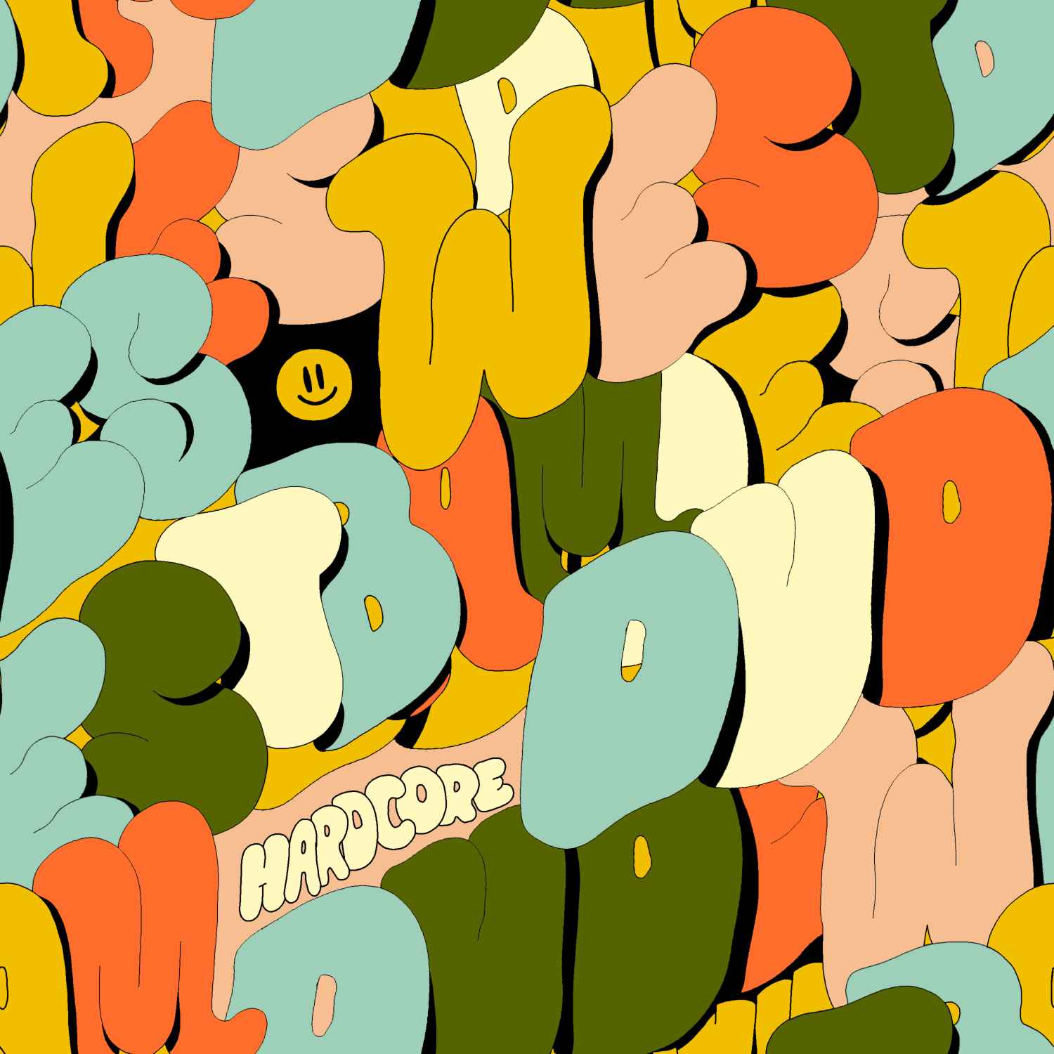 The Dudes Hardcore Premium Hooded Jacke - multicolor The Dudes Hardcore Premium EZ Shorts - multicolor XXXL