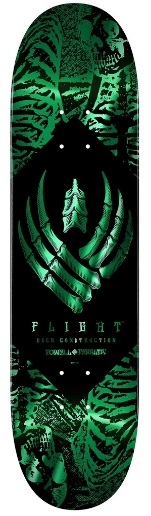 Powell-Peralta Flight Pro Shape 242 K26 Skeleton Green Skateboard Deck 8.13