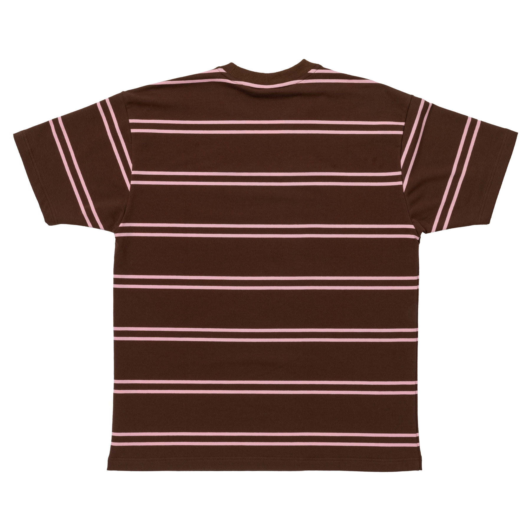 Krooked T-Shirt Eyes EMB Stripe Brown M