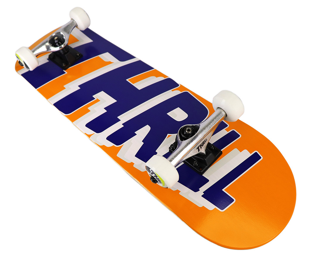 Thrill complete Skateboard Logo Orange Thrill Kids complete skateboard Logo Orange 7.25