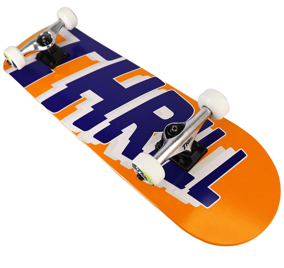 Thrill complete Skateboard Logo Orange Thrill Kids complete skateboard Logo Orange 7.25