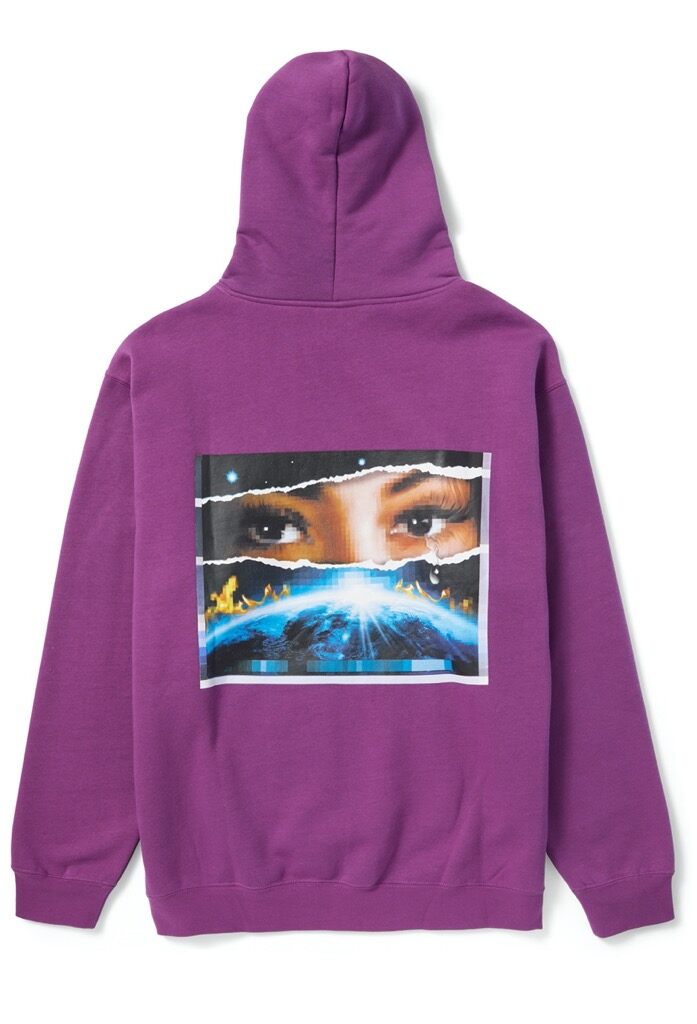 HUF Digital Domain Hoodie - grape XXL