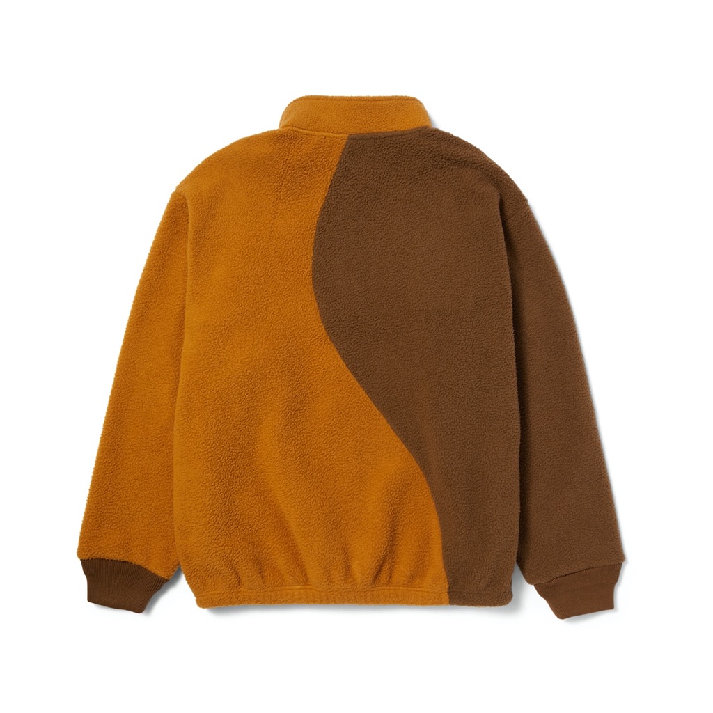 HUF Expedition Quarter Zip Pile Fleece - coffee XXL