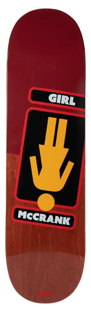 Girl Skateboard Deck McCrank Oops 8,25