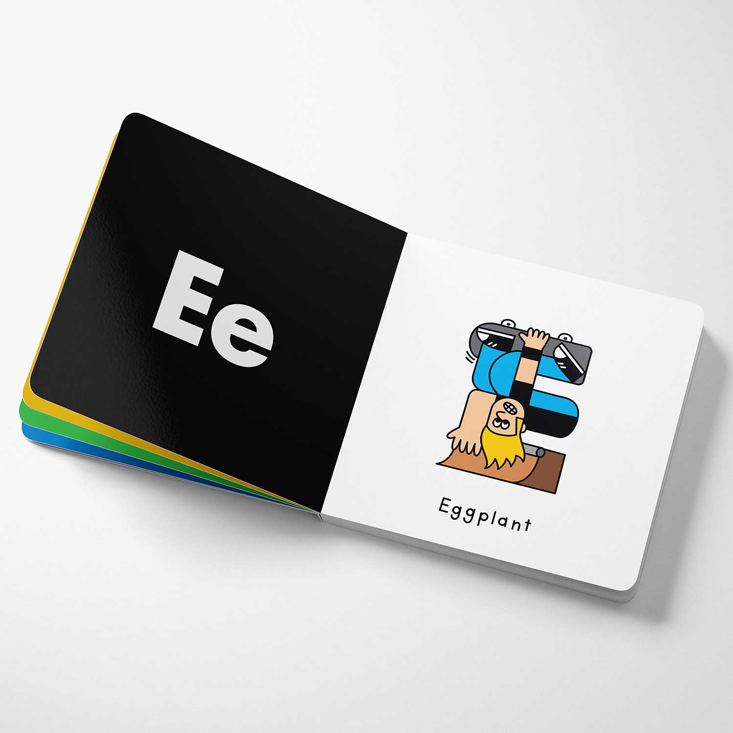 Awesome ABC Skateboard ABC Book - Multicolor