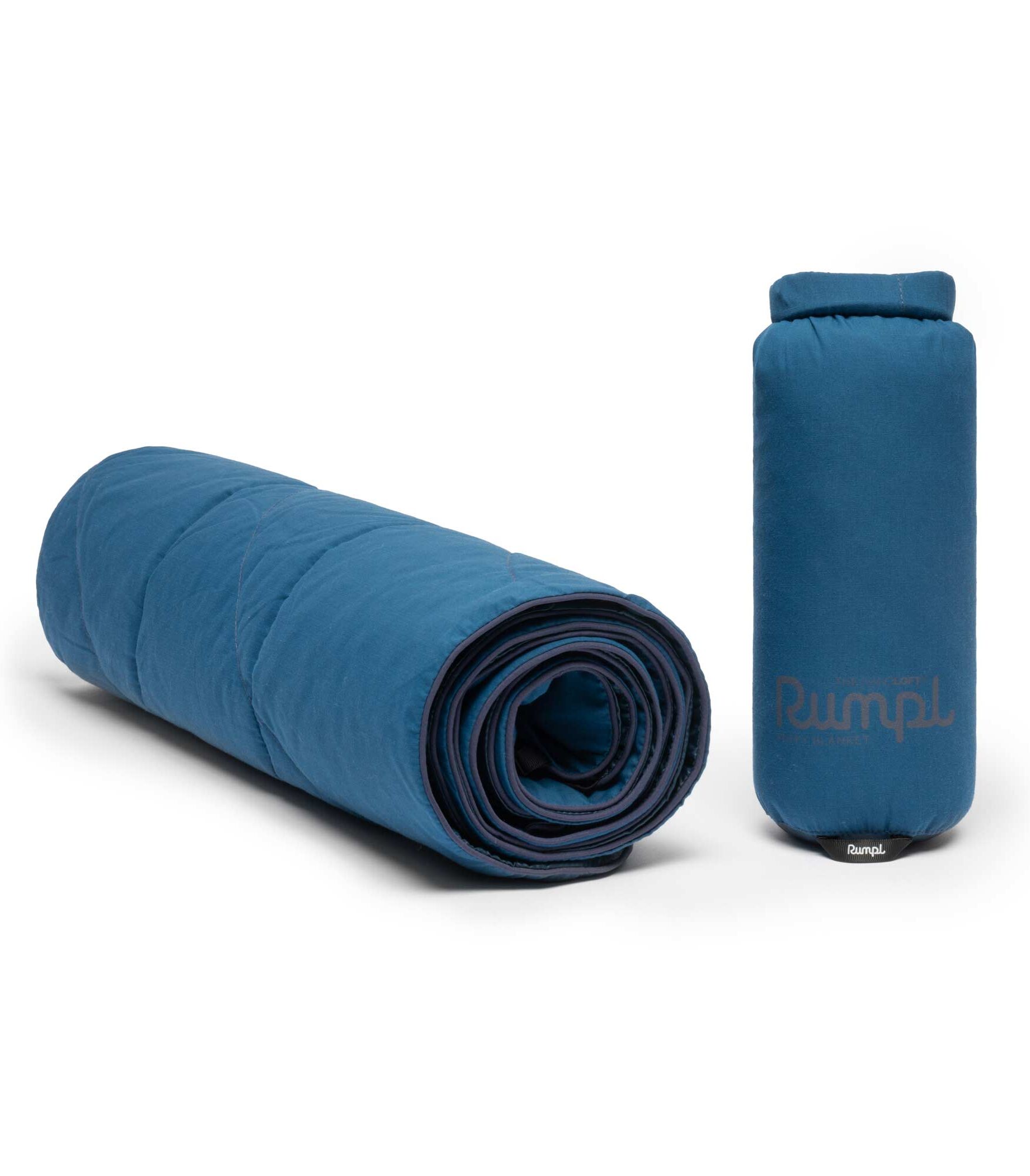 RUMPL Blanket NANOLOFT SOLID FLAME/ TRAVEL, deepwater RUMPL Blanket NANOLOFT SOLID FLAME/ TRAVEL, deepwater