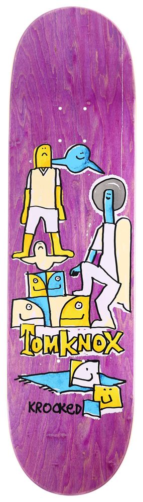 Krooked Skateboard Deck Knox Debut Assorted Stain 8,50 Krooked Skateboard Deck Knox Debut Assorted Stain 8,50