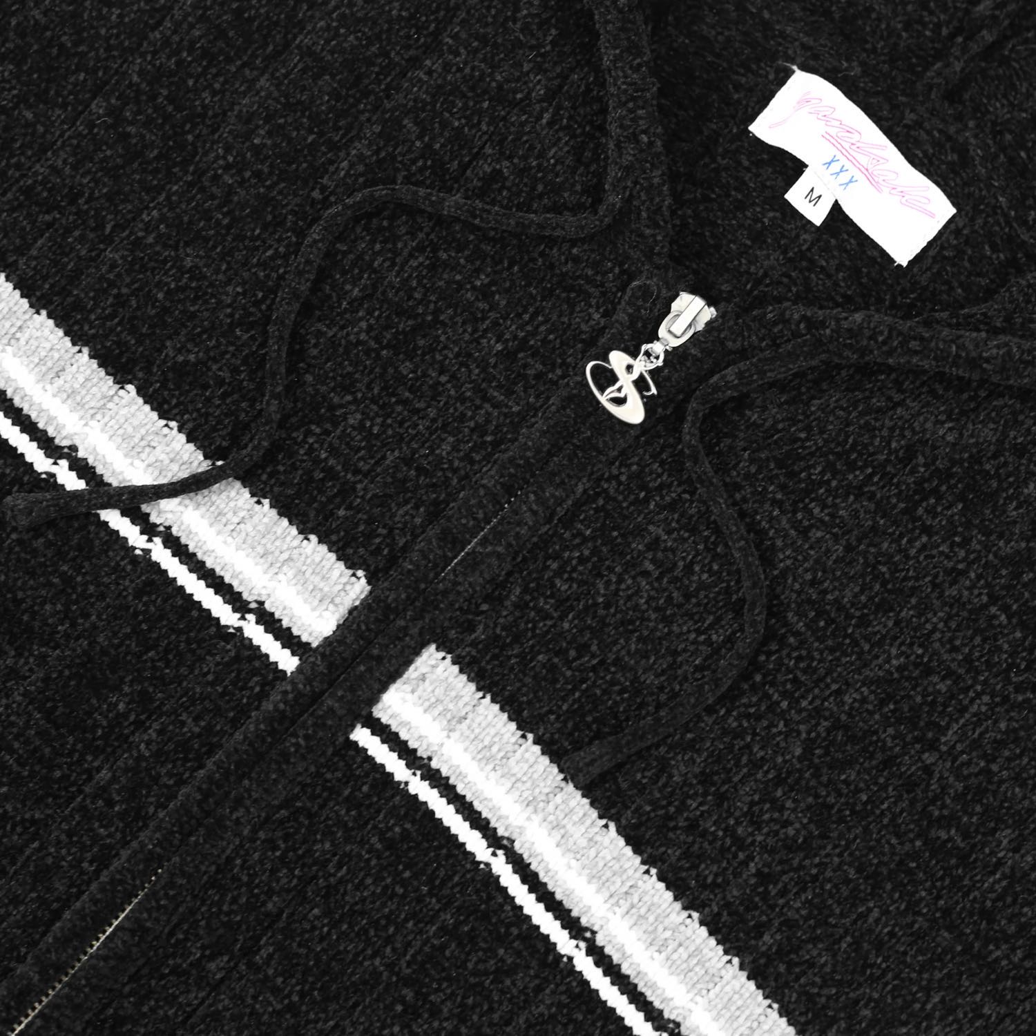 Yardsale Phantasy Chenille Hood - black Yardsale Phantasy Chenille Hood - black