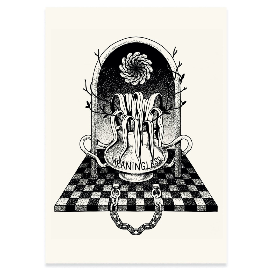 The Dudes Meaningless Unlimited Print - blanc