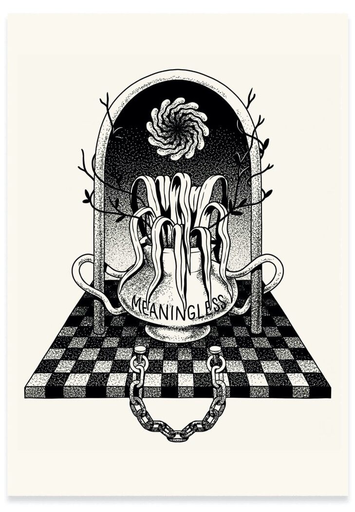 The Dudes Meaningless Unlimited Print - white The Dudes Meaningless Unlimited Print - white