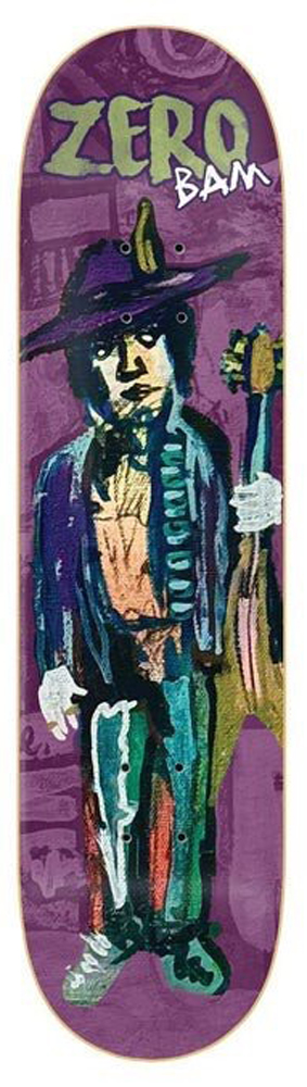 Zero Skateboard Deck Team x BAM Music Man 8,50