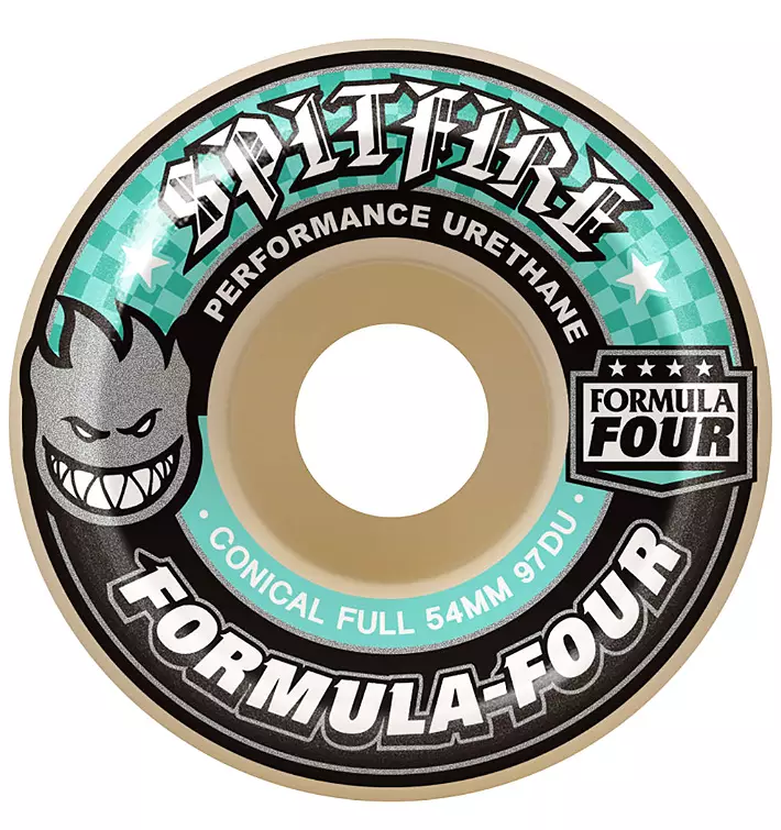Spitfire Skateboard Wheels F4 Conical Full 97A 54mm Spitfire Skateboard Wheels F4 Conical Full 97A 54mm