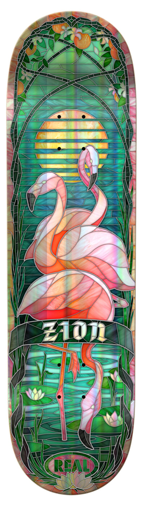 Real Skateboard Deck Wright Holographic Cathedral 8,38
