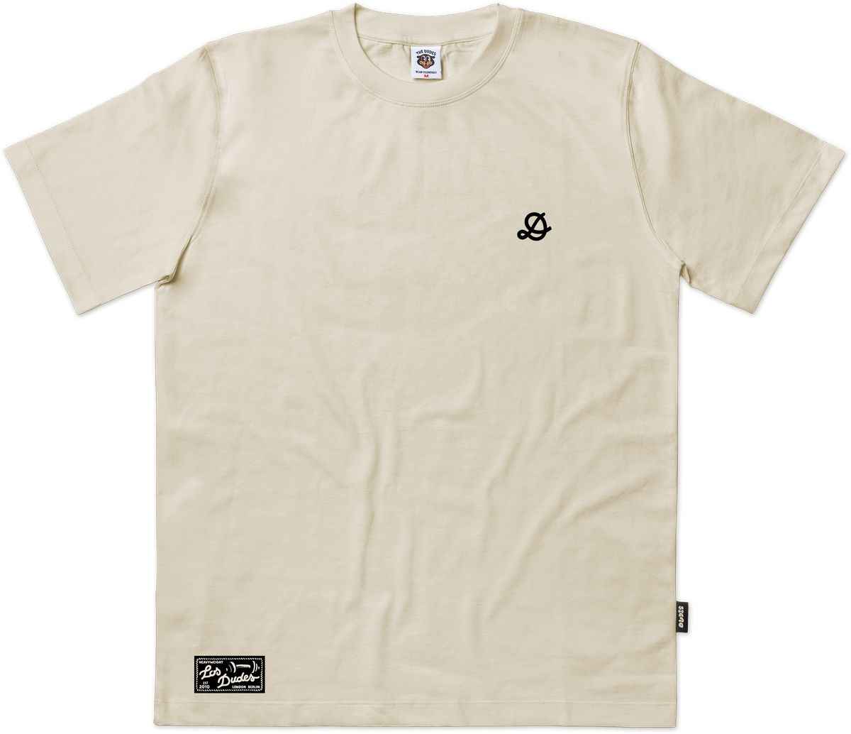 The Dudes D Classic T-Shirt Heavyweight - almond milk XS The Dudes D Classic T-Shirt Heavyweight - almond milk XXXL