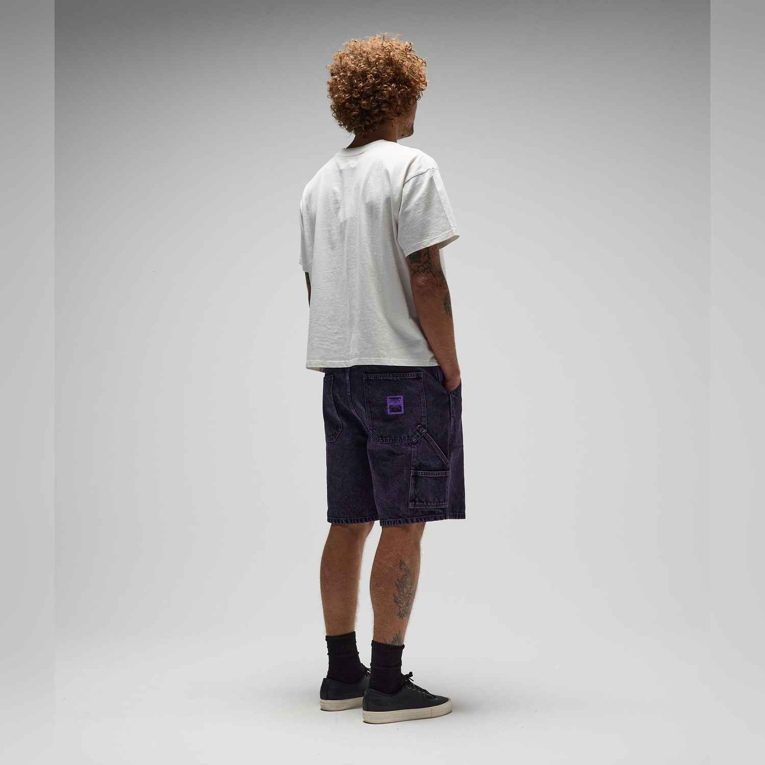 Former Distend Denim Walkshort - washed purple 36