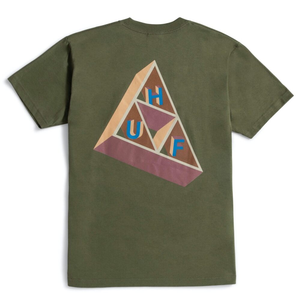HUF Based Triple Triangle T-Shirt - olive M HUF Based Triple Triangle T-Shirt - olive M