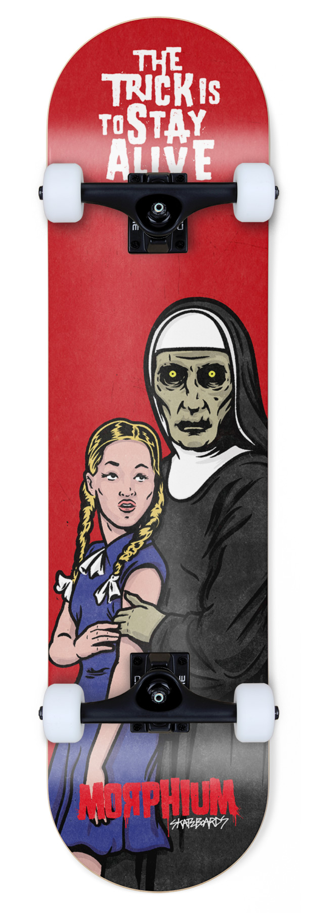 Morphium komplett Skateboard The Nun 8.50