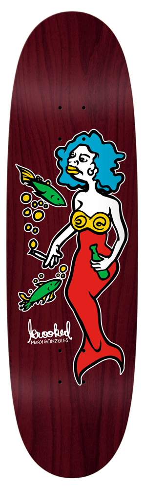 Krooked Skateboard Deck Gonz Mermaid 9,10