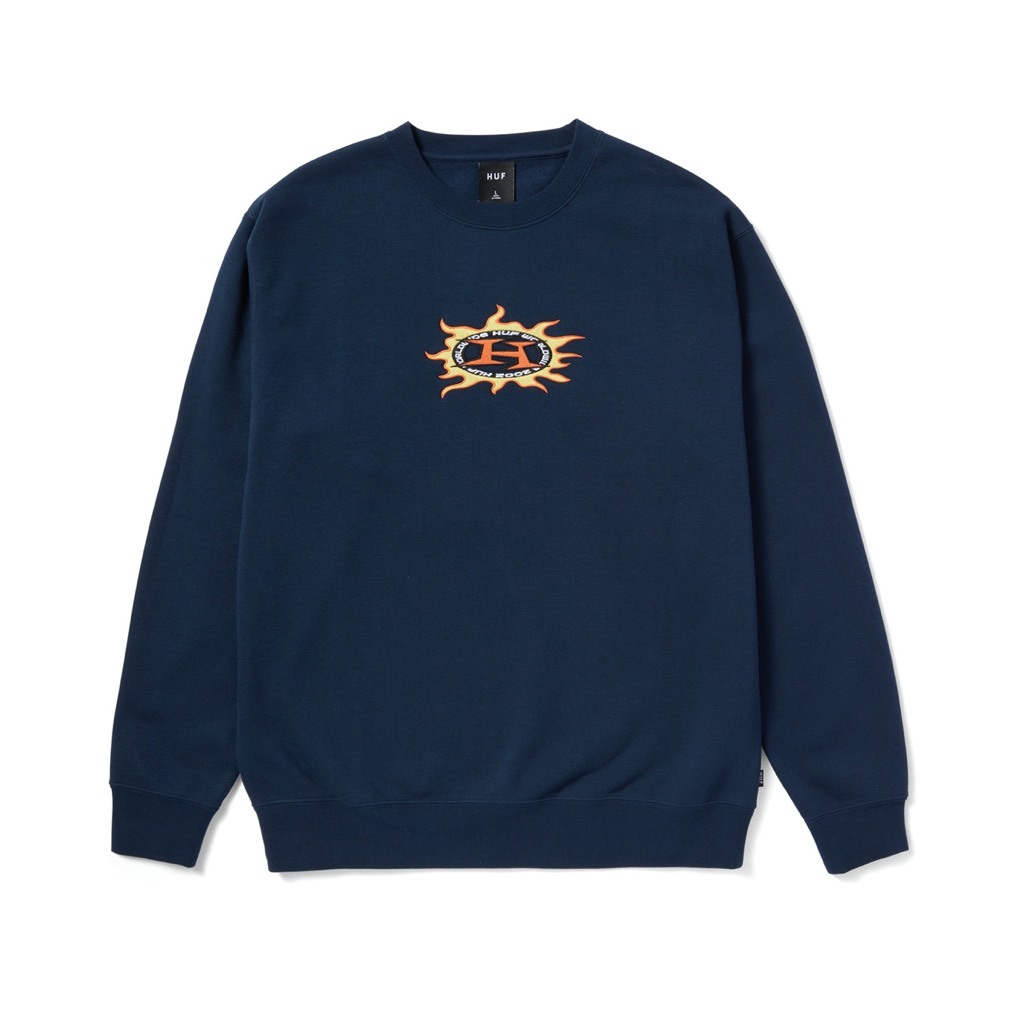 HUF Fire Pullover - navy S HUF Fire Pullover - navy XXL