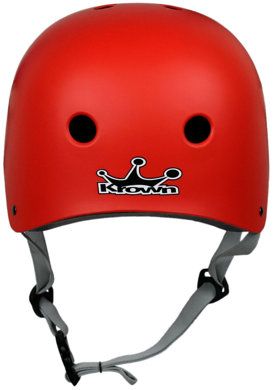 Krown Helm Red Krown Kids Helm White